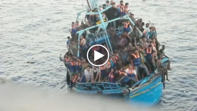 Between 30-181 people die of suffocation, drowning and/or stabbing south of Lampedusa